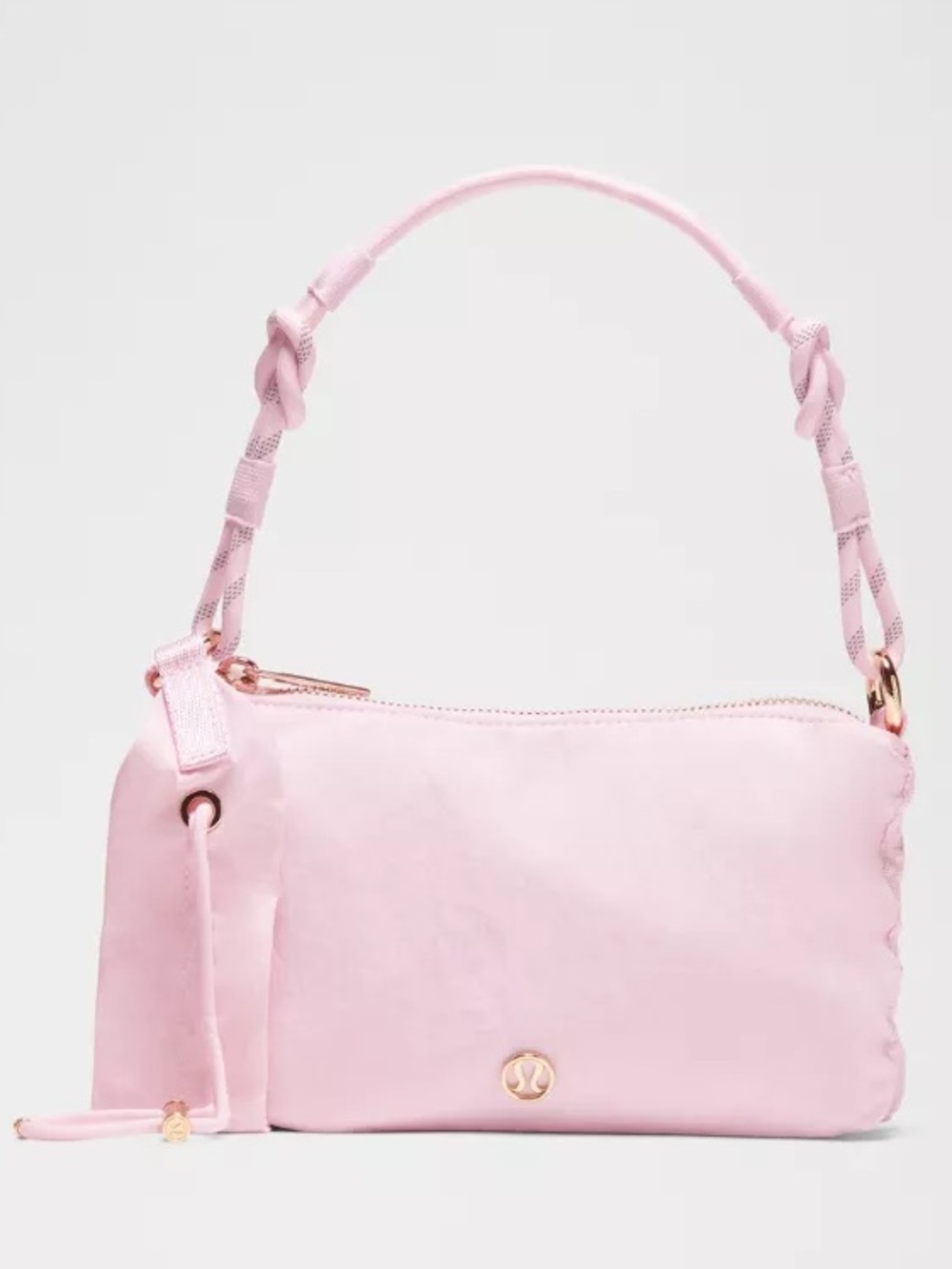 lulu convertible ruched strap crossbody bag